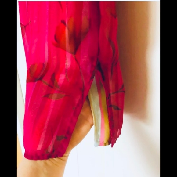 Worthington Skirt Sz 10 Elegant Bohemian Floral Roses Summer Skirt - Picture 10 of 12